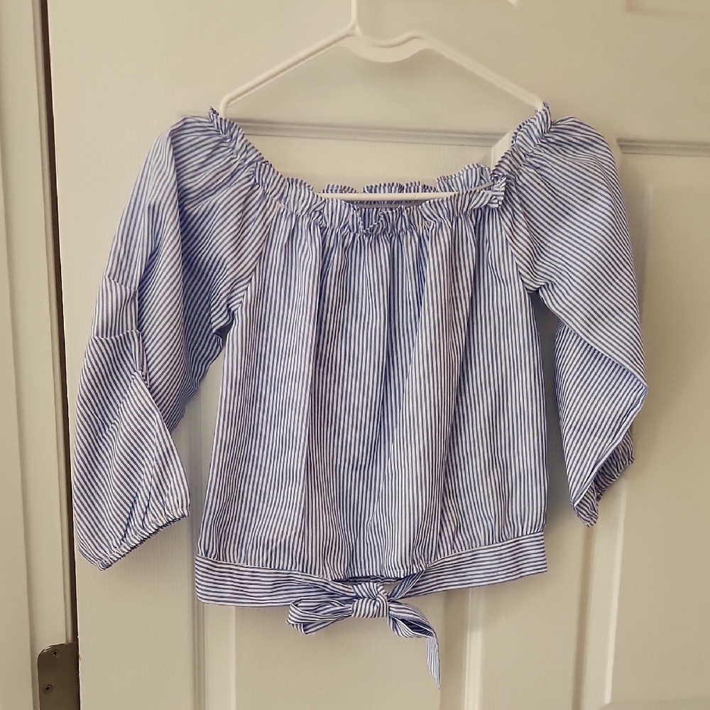 Striped Off-Shoulder Top